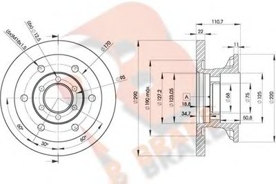 Тормозной диск R BRAKE купить