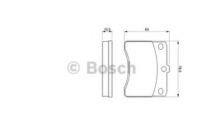 Комплект тормозных колодок, дисковый тормоз BOSCH купить