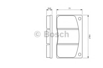 Комплект тормозных колодок, дисковый тормоз BOSCH купить