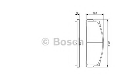 Комплект тормозных колодок, дисковый тормоз BOSCH купить