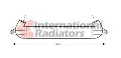Радиатор интеркулера Fiat Doblo 01-