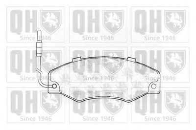 Комплект тормозных колодок, дисковый тормоз QUINTON HAZELL купить