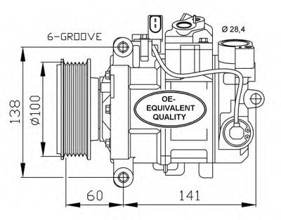 Компрессор кондиционера Audi A4/A5/A6/A8/Q5 1.6-3.0D 00-