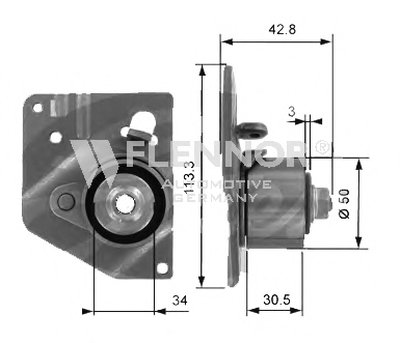 Натяжной ролик, ремень ГРМ FLENNOR купить