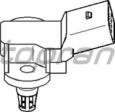 Датчик, давление во впускном газопроводе TOPRAN купить
