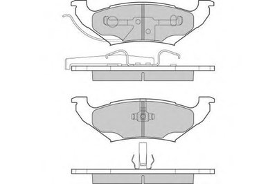 Комплект тормозных колодок, дисковый тормоз E.T.F. купить