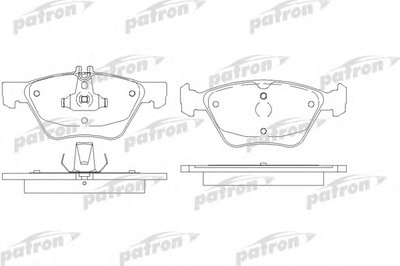 Комплект тормозных колодок, дисковый тормоз PATRON купить