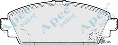 Комплект тормозных колодок, дисковый тормоз APEC braking купить