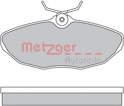 Комплект тормозных колодок, дисковый тормоз METZGER купить