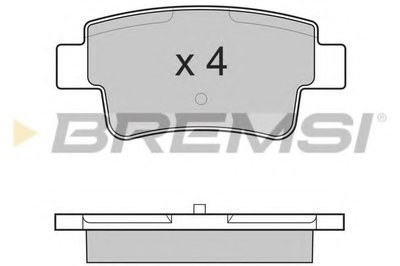 Комплект тормозных колодок, дисковый тормоз BREMSI купить