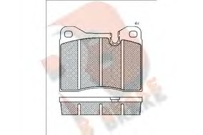 Комплект тормозных колодок, дисковый тормоз R BRAKE купить