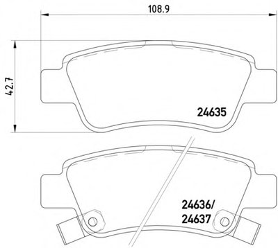 Колодки тормозные (задние) Honda CR-V 06- (Bosch) Q+