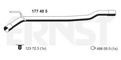 Ремонтная трубка, катализатор ERNST купить