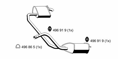 Глушитель выхлопных газов конечный ERNST купить