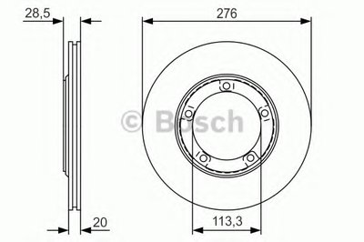 Тормозной диск BOSCH купить