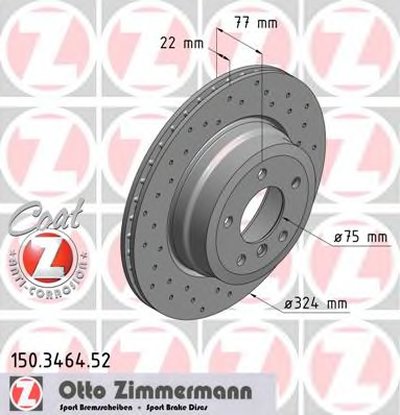 Тормозной диск SPORT BRAKE DISC COAT Z ZIMMERMANN купить