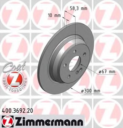 Тормозной диск COAT Z ZIMMERMANN купить