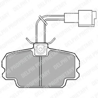 Комплект тормозных колодок, дисковый тормоз DELPHI купить