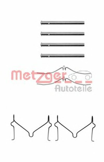 Комплектующие, колодки дискового тормоза METZGER купить