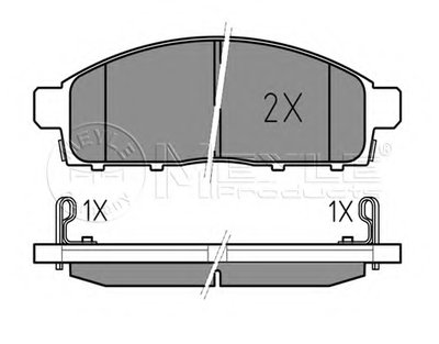 Колодки тормозные (передние) Mitsubishi L200 2.5DI-D 05-15