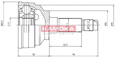 Шарнирный комплект, приводной вал KAMOKA KAMOKA купить