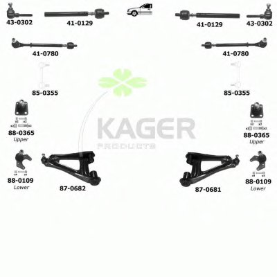 Подвеска колеса KAGER купить