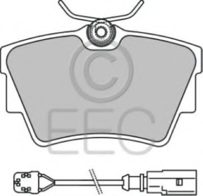 Комплект тормозных колодок, дисковый тормоз EEC купить