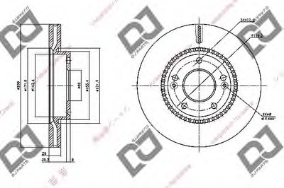 Тормозной диск DJ PARTS купить