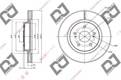 Тормозной диск DJ PARTS купить