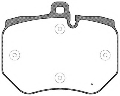 Комплект тормозных колодок, дисковый тормоз ADVANCE OPEN PARTS купить