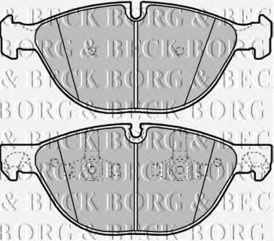 Комплект тормозных колодок, дисковый тормоз BORG & BECK купить