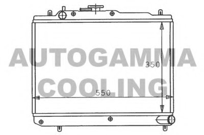 Радиатор, охлаждение двигателя AUTOGAMMA купить