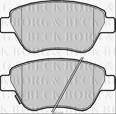 Комплект тормозных колодок, дисковый тормоз BORG & BECK купить