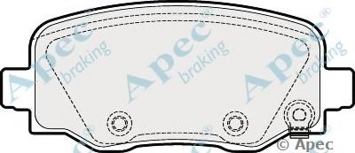 Комплект тормозных колодок, дисковый тормоз APEC braking купить