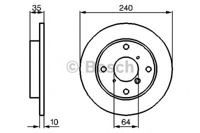 Тормозной диск BOSCH купить