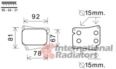 Радиатор масляный MB C-class (W203/W204)/E-class (W211/W212) 02-15