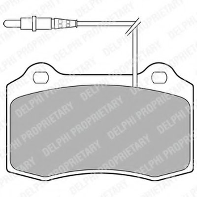 Комплект тормозных колодок, дисковый тормоз DELPHI купить