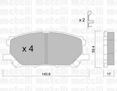 Колодки тормозные (передние) Lexus RX 03-09