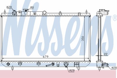 Радиатор, охлаждение двигателя NISSENS купить