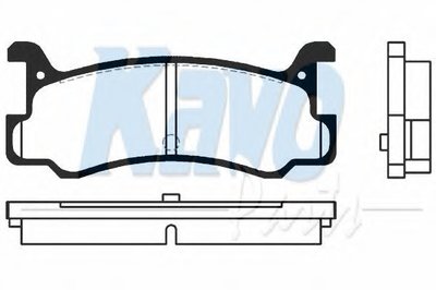 Комплект тормозных колодок, дисковый тормоз MK KASHIYAMA KAVO PARTS купить