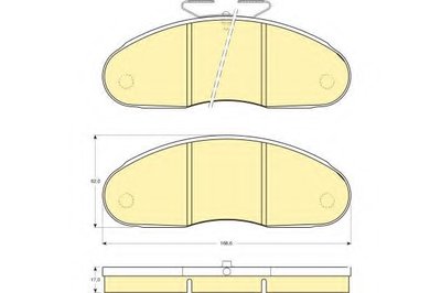 Комплект тормозных колодок, дисковый тормоз GIRLING купить