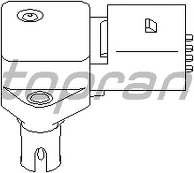 Датчик, давление во впускном газопроводе TOPRAN купить
