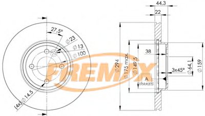 Тормозной диск Premium Black Carbon + FREMAX купить