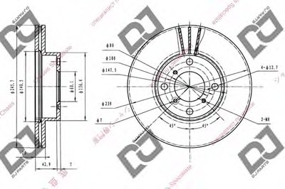 Тормозной диск DJ PARTS купить