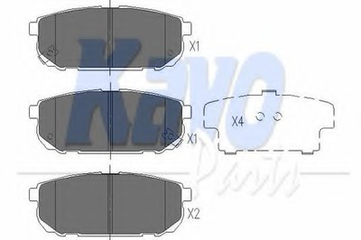 Комплект тормозных колодок, дисковый тормоз KAVO PARTS Придбати