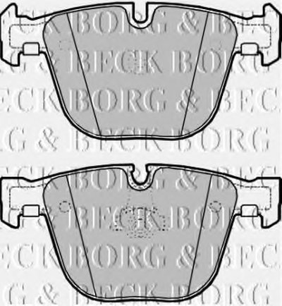 Комплект тормозных колодок, дисковый тормоз BORG & BECK купить