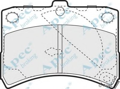 Комплект тормозных колодок, дисковый тормоз APEC braking купить