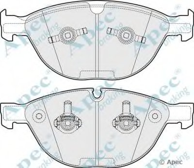 Комплект тормозных колодок, дисковый тормоз APEC braking купить