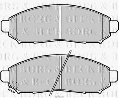 Комплект тормозных колодок, дисковый тормоз BORG & BECK купить