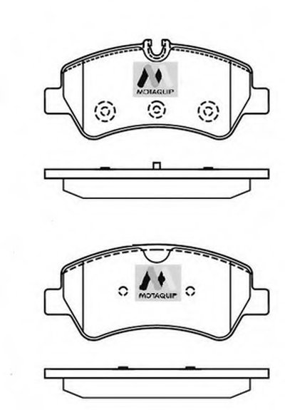Комплект тормозных колодок, дисковый тормоз MOTAQUIP купить